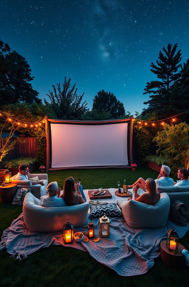 Create a DIY Outdoor Movie Theater