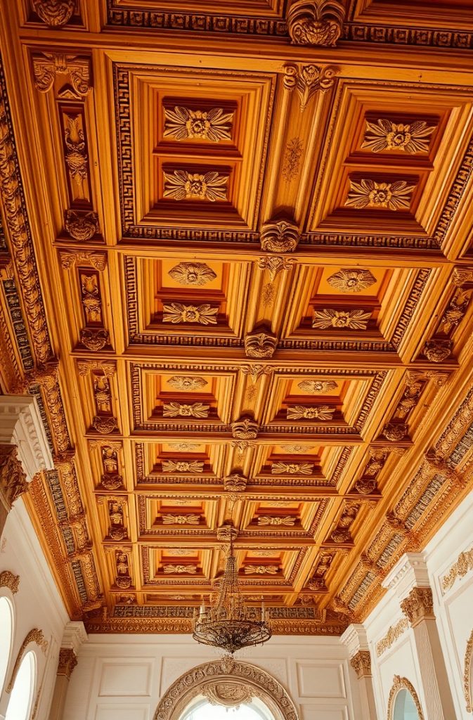 Decorative Beams with Molding Details