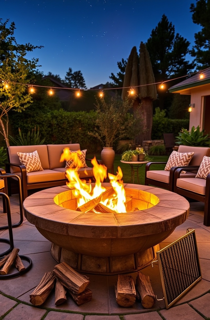 Fire Pit with a Fire Bowl