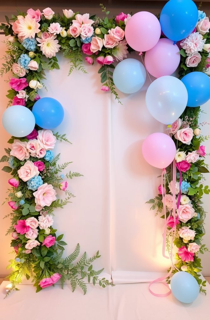 Floral and Greenery Backdrop