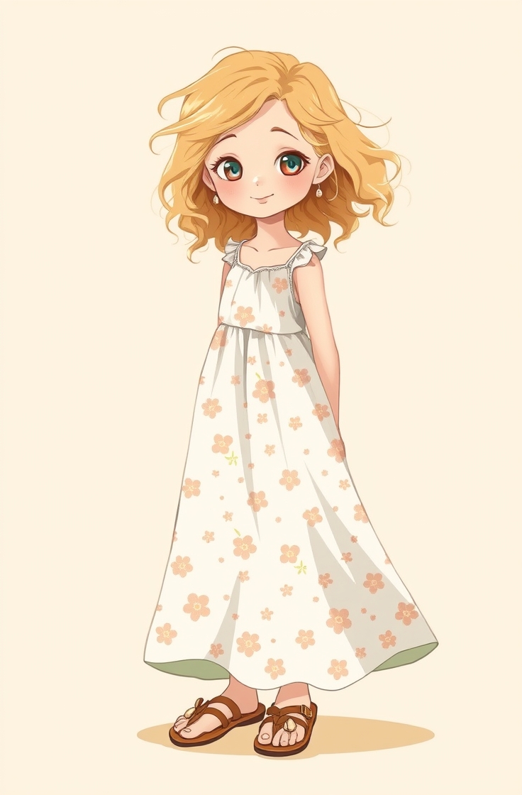 Flowy Sundress with Sandals