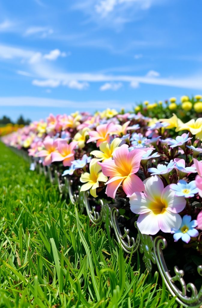 Metal Edging gardening idea