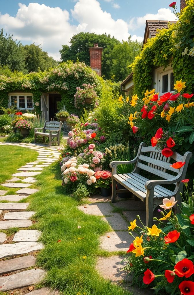 Cottage Garden with a Natural Flow