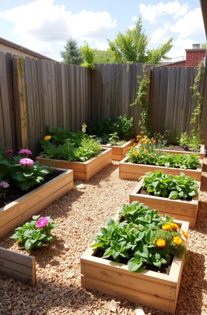 Raised Garden Beds for Better Organization