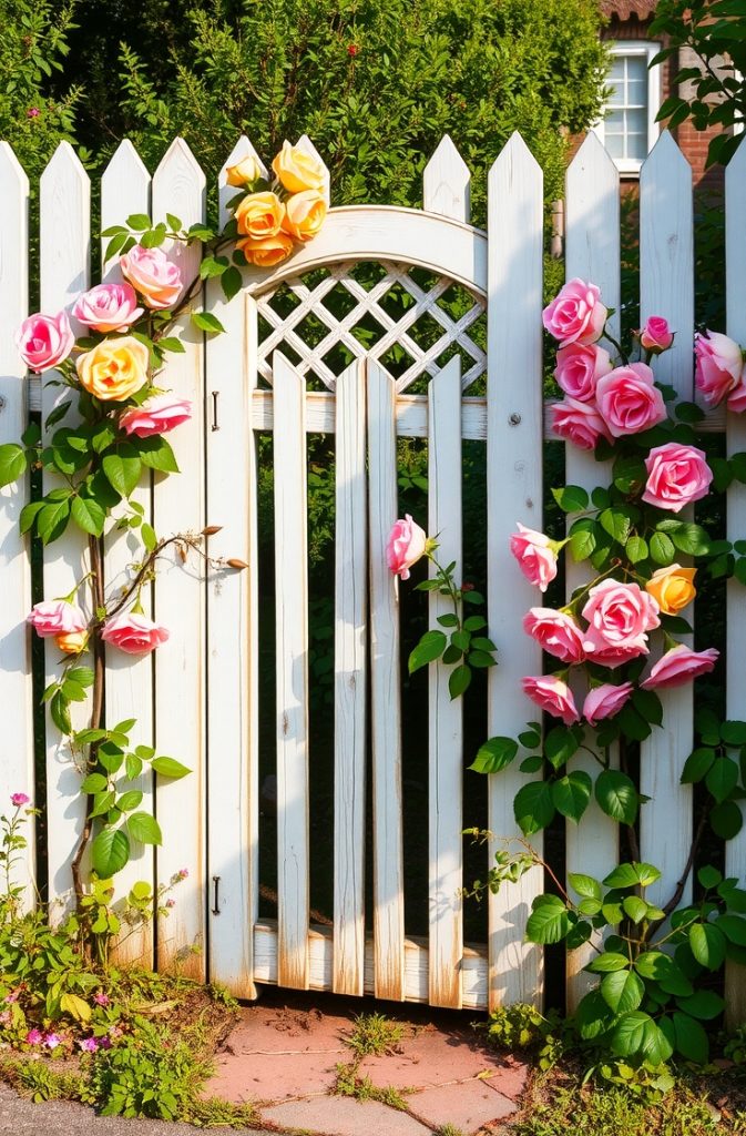 Picket Fence Gate for a Classic Touch