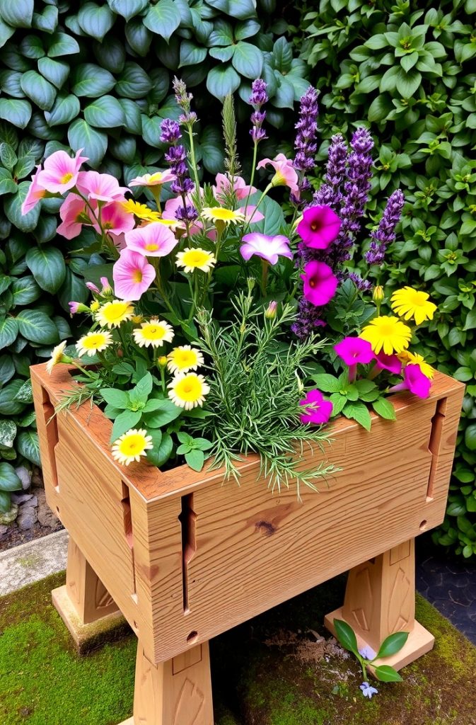 Raised Planter Box for Flowers or Vegetables