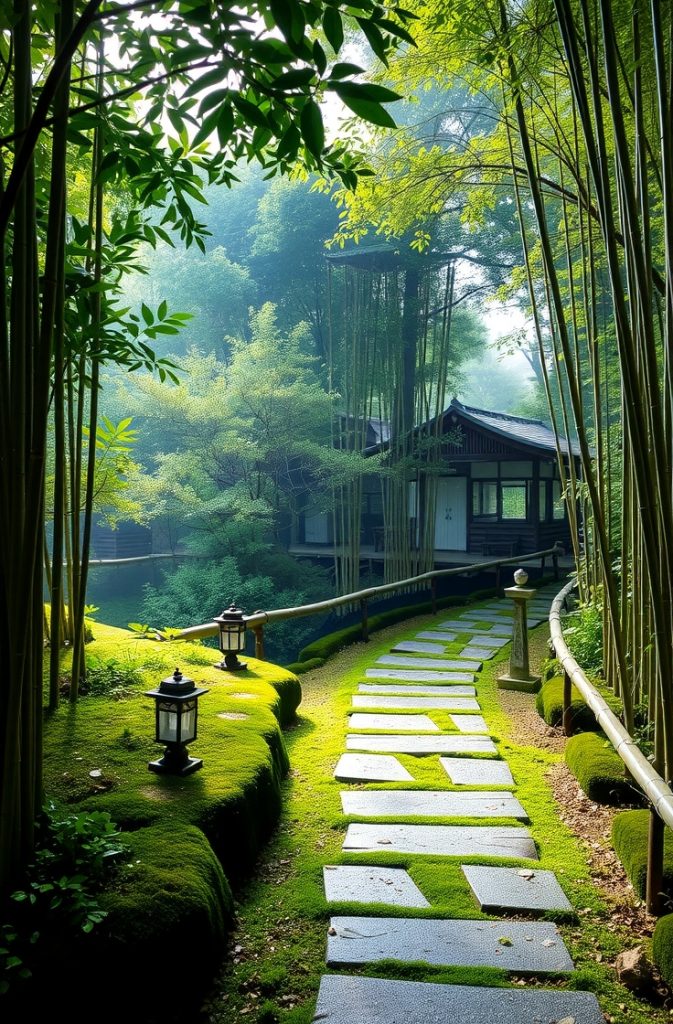 Bamboo Fencing and Pathways