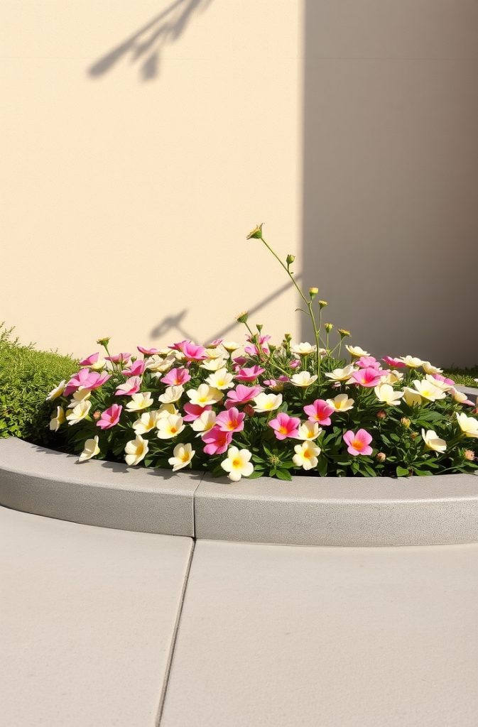 Concrete Border gardening idea