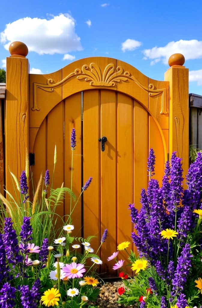 Rustic Wooden Gate for a Cottage Look