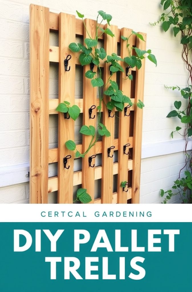DIY Pallet Trellis for a Budget-Friendly Option