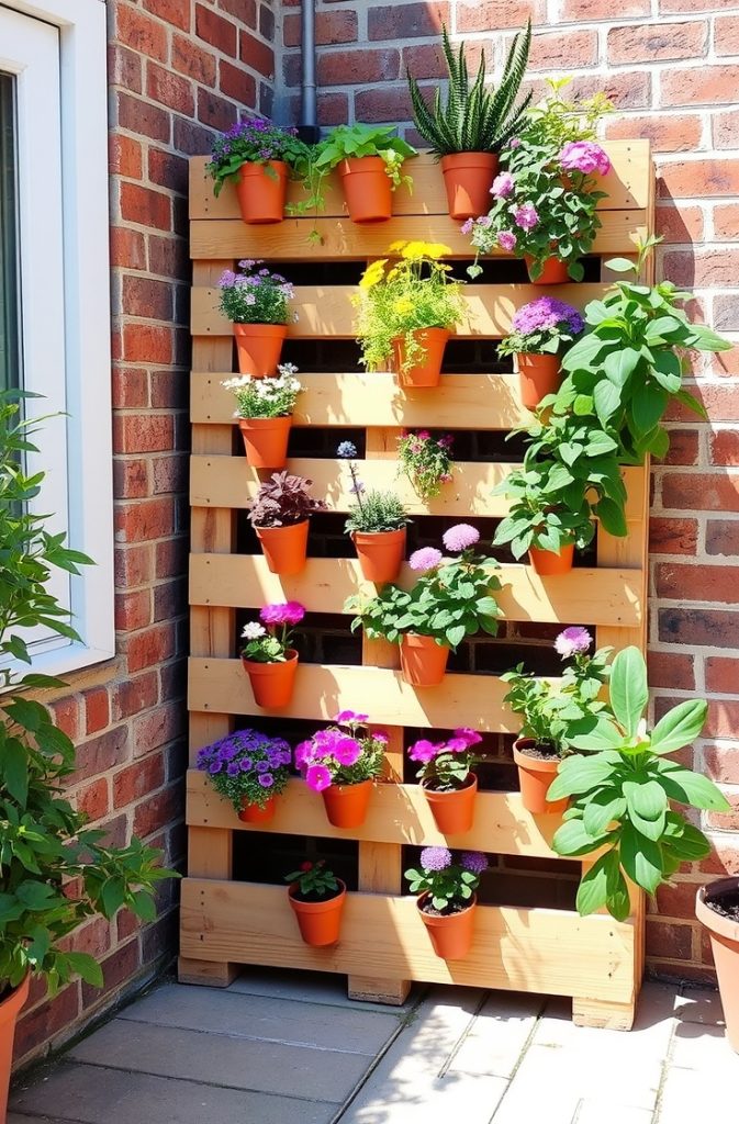 corner space flower garden decor ideas