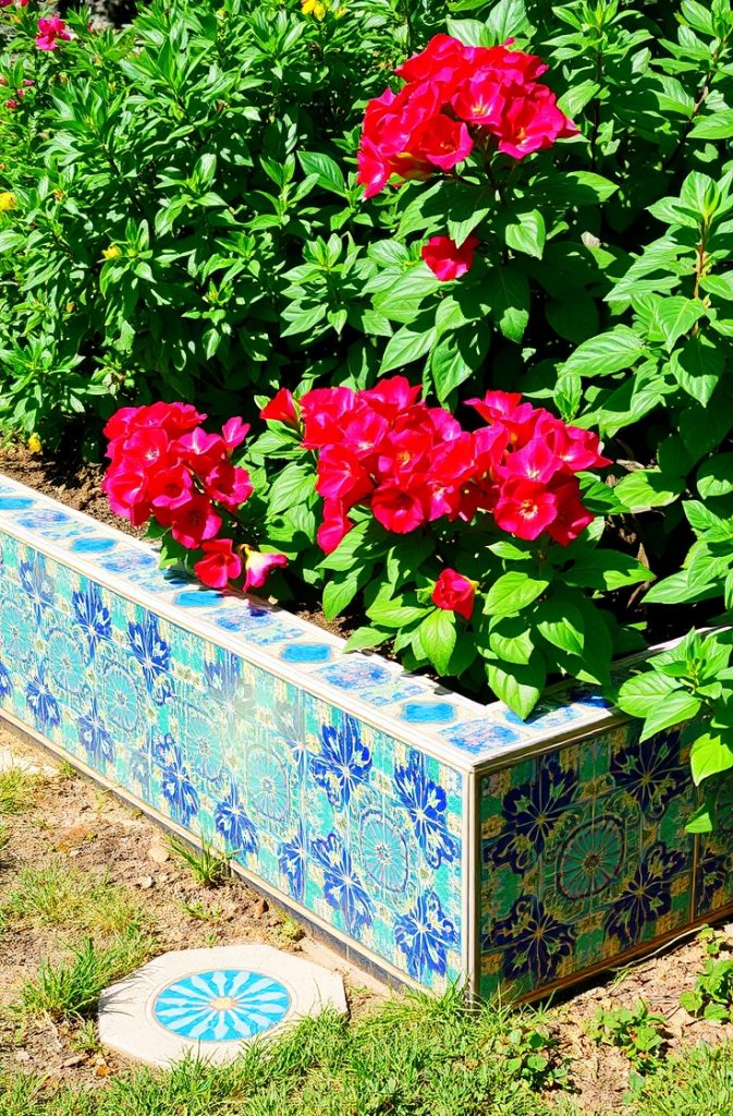 corner space flower garden decor ideas