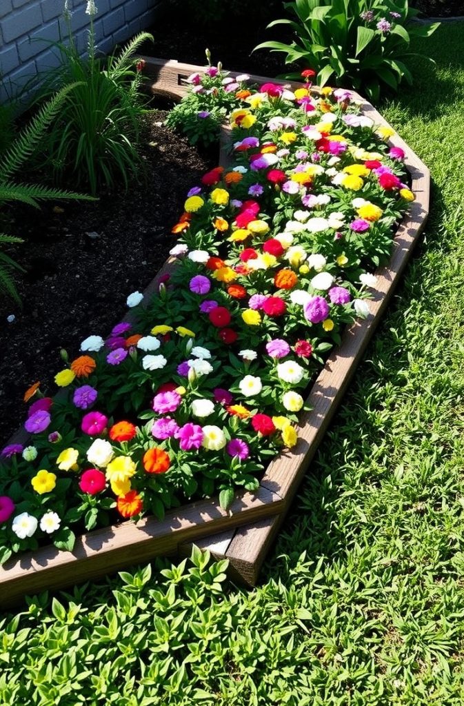Low Border Planting with Dwarf Flowers
