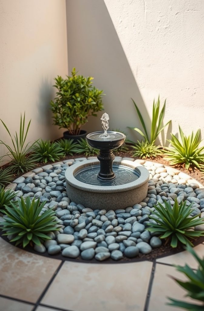 Small Water Feature Garden