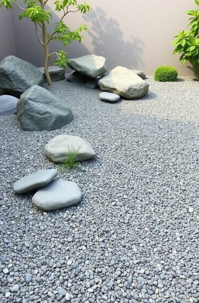 Minimalist Rock Garden