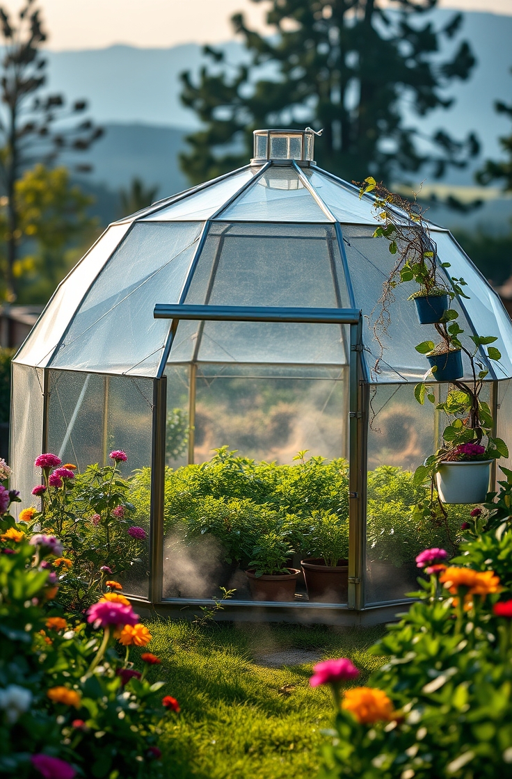 Geodesic Dome Greenhouse