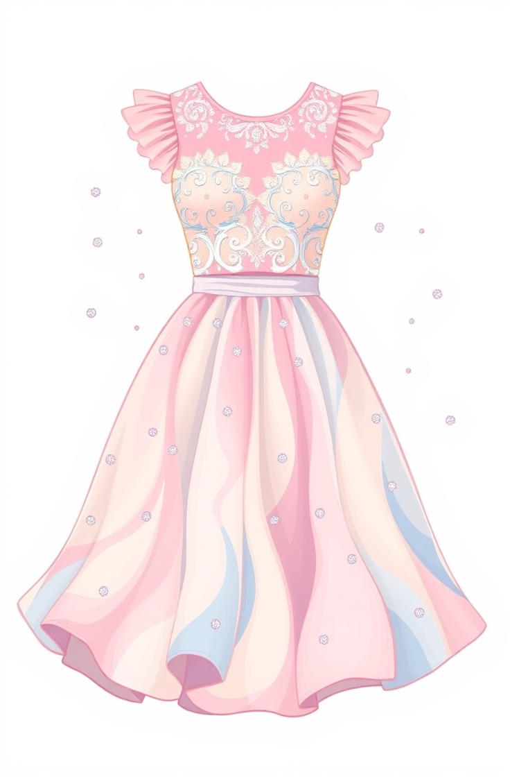 Glitter and Pastel Combo