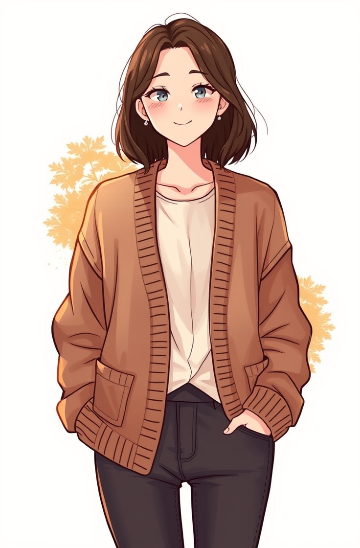 Layered Look with a Cardigan