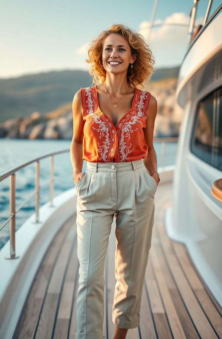 Off-Shoulder Top with High-Waisted Skirt