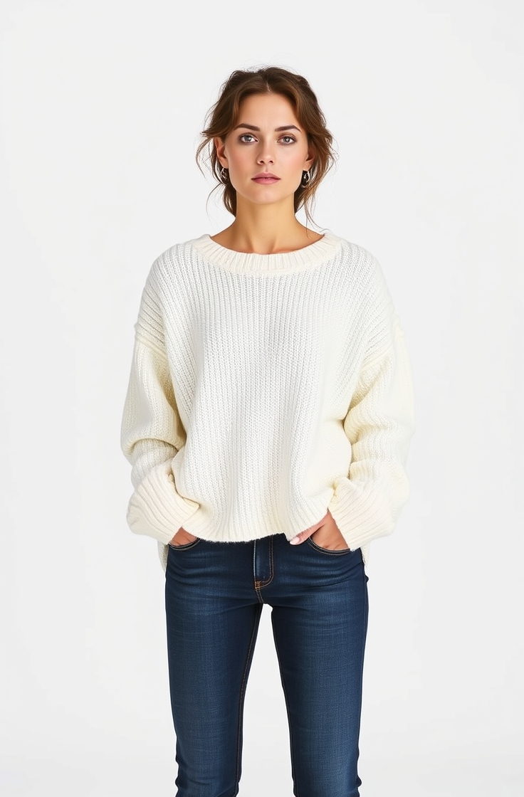 Oversized Sweater with Skinny Jeans