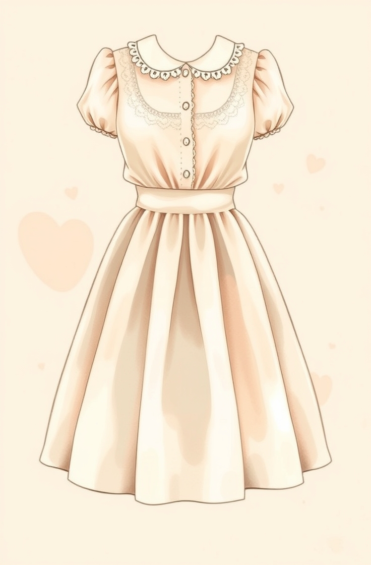 Pastel Skirt and Blouse Combo