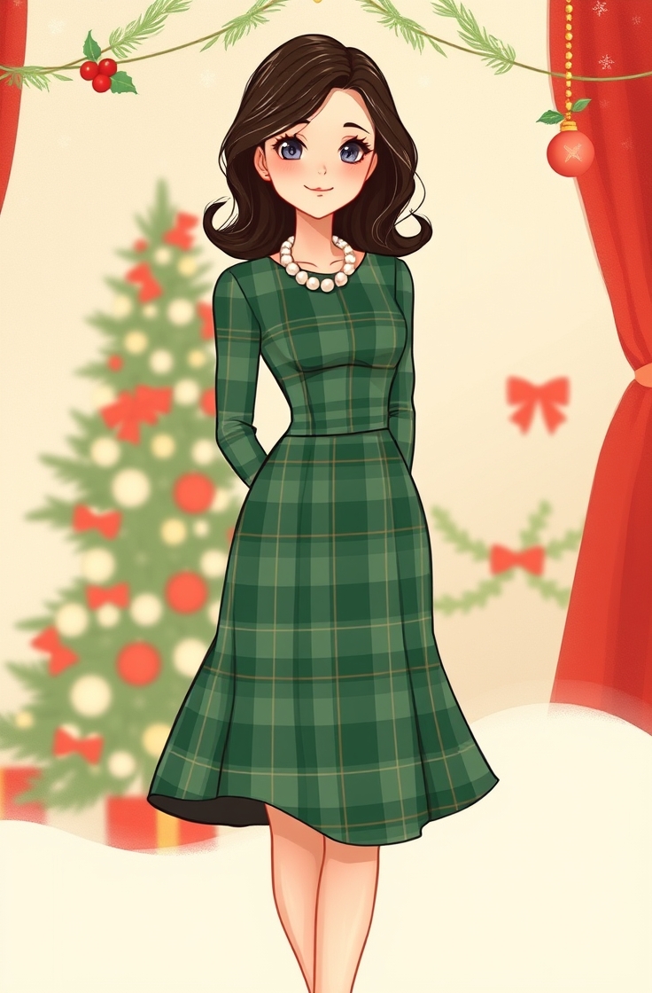 Plaid Dress for a Classic Holiday Look