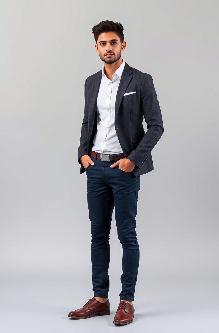 Smart Casual Blazer and Jeans