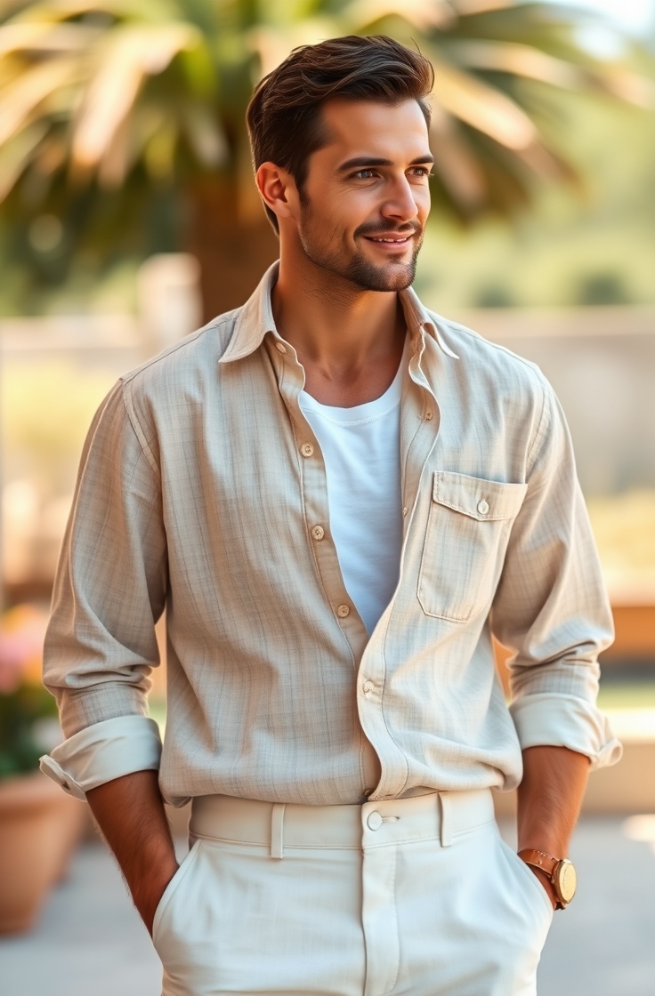 Summer Linen Shirt and Trousers