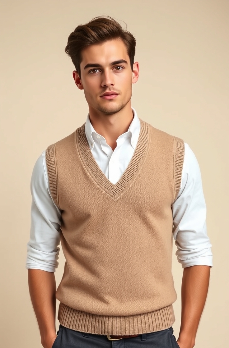 Sweater Vest and Oxford Shirt