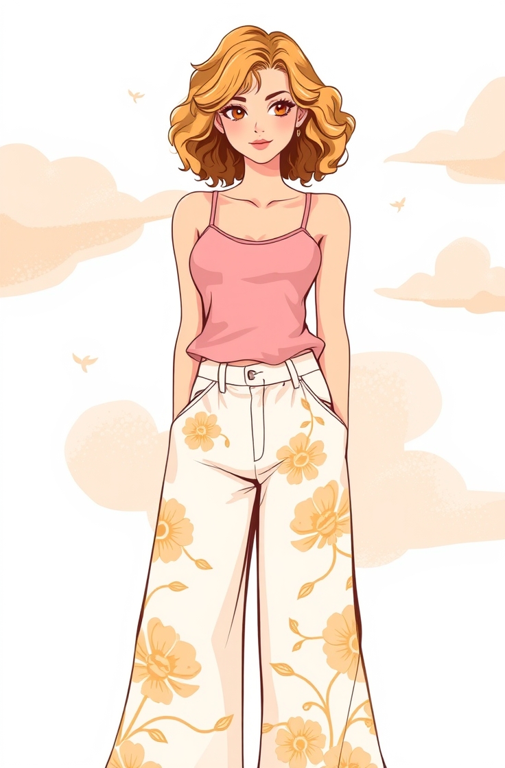 Tank Top and Flowy Palazzo Pants