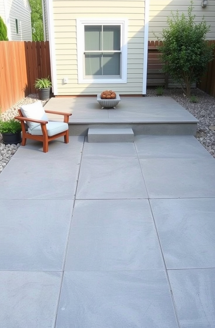 Concrete Slab Patio