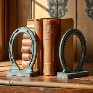 Craft Horseshoe Bookends