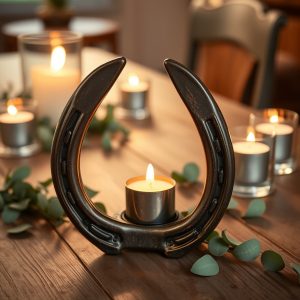 Craft a Horseshoe Candle Holder