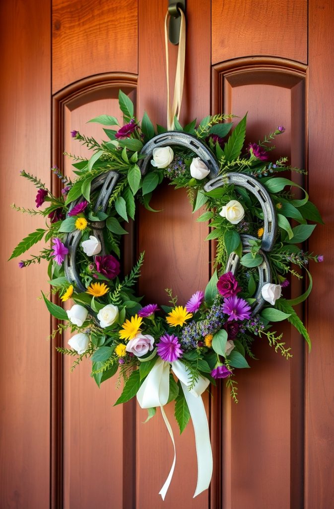 Create a Horseshoe Wreath