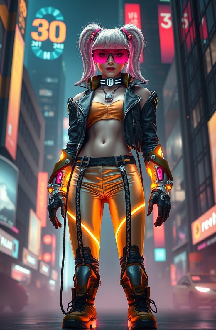 Cyberpunk Neon Style