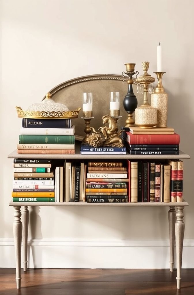 Decorate with Books and Trays