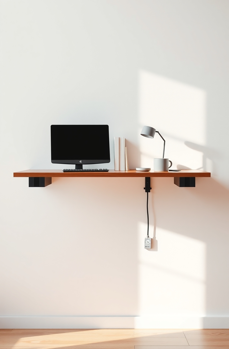 Floating Wall-Mounted Desk