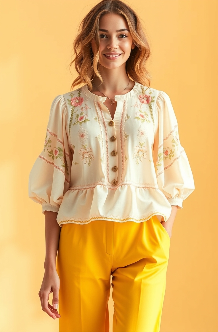 Floral Blouse for a Feminine Touch