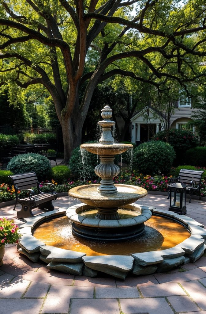 A Water Feature for a Relaxing Atmosphere
