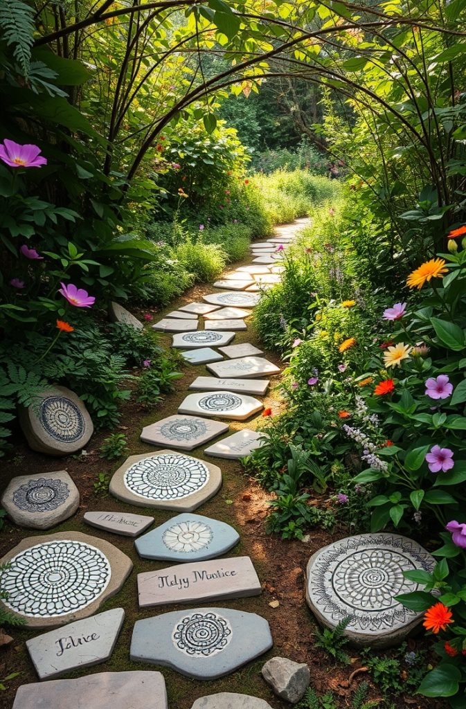 DIY Stepping Stone Pathways