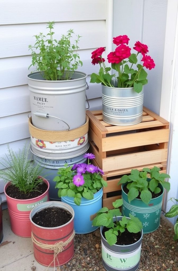 Recycled Container Planters