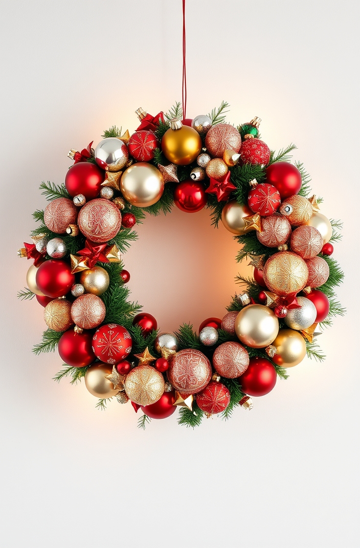 Holiday Ornament Wreath