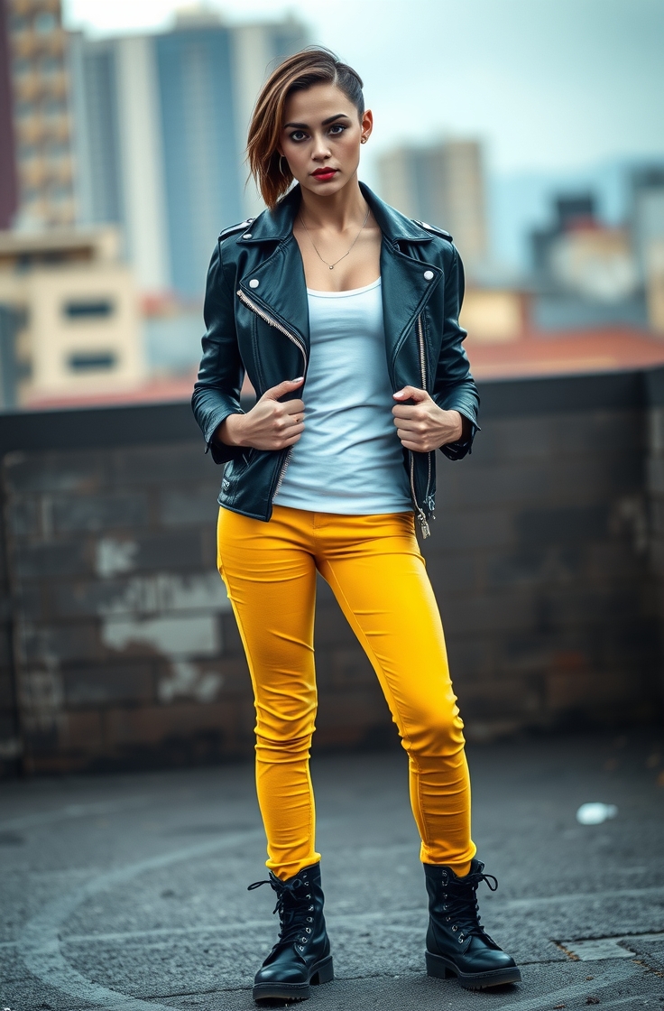 Leather Jacket for an Edgy Look