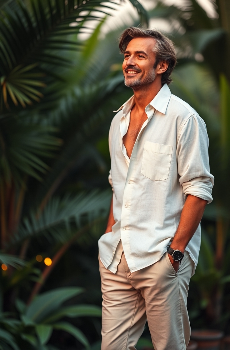 Linen Shirt and Chinos