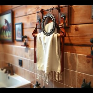 Make a Horseshoe Towel Rack