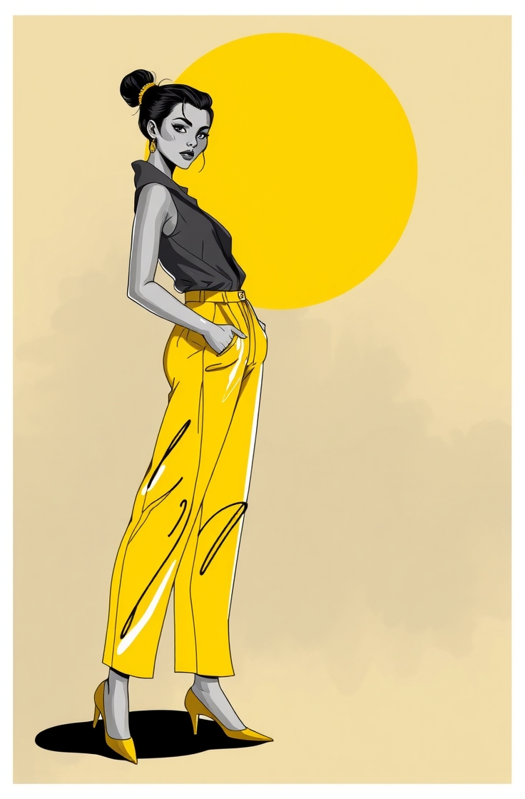 Monochrome Yellow Statement