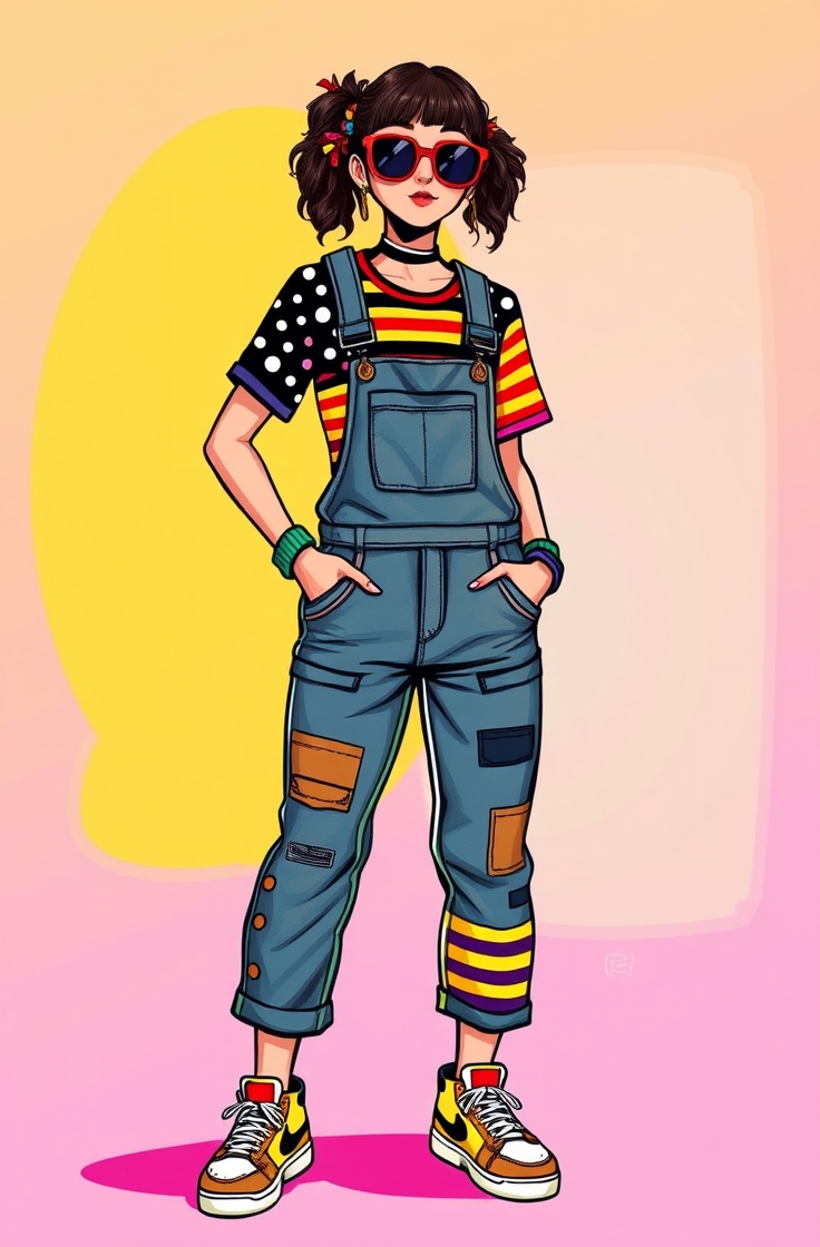 Overalls with a Fun Twist