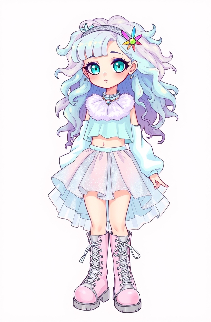 Pastel Kawaii Look