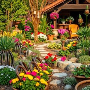 Use Horseshoes in Garden Decor