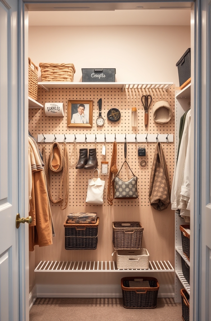 Use Pegboards for Accessories
